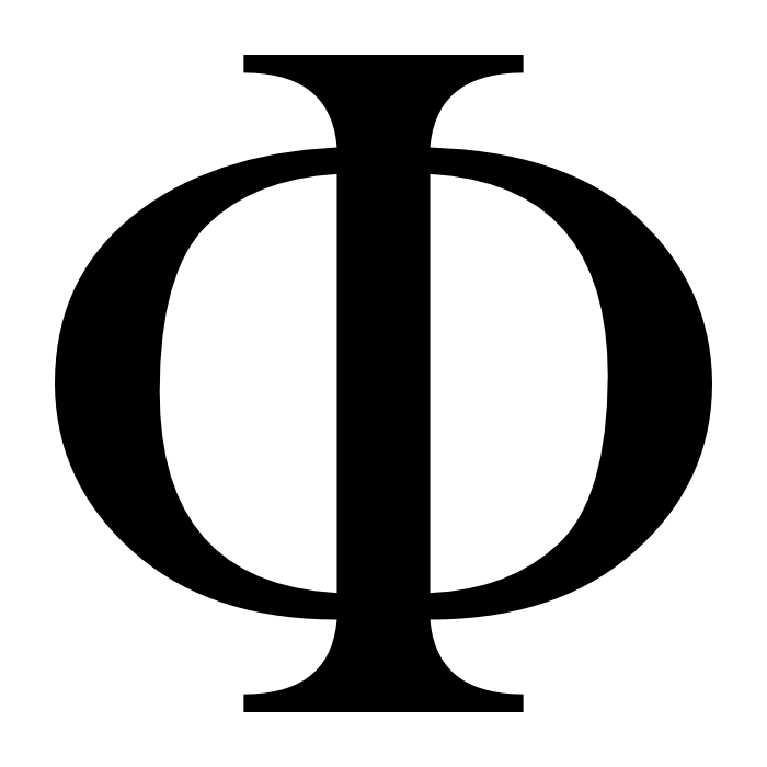 logo filosofia-t, simbolo phi